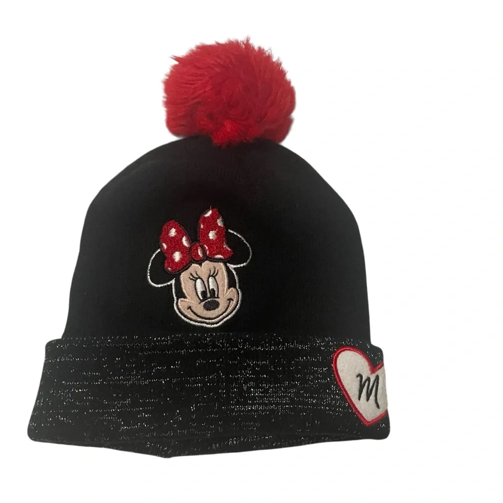 Minnie Mouse Black and Red Kids Beanie